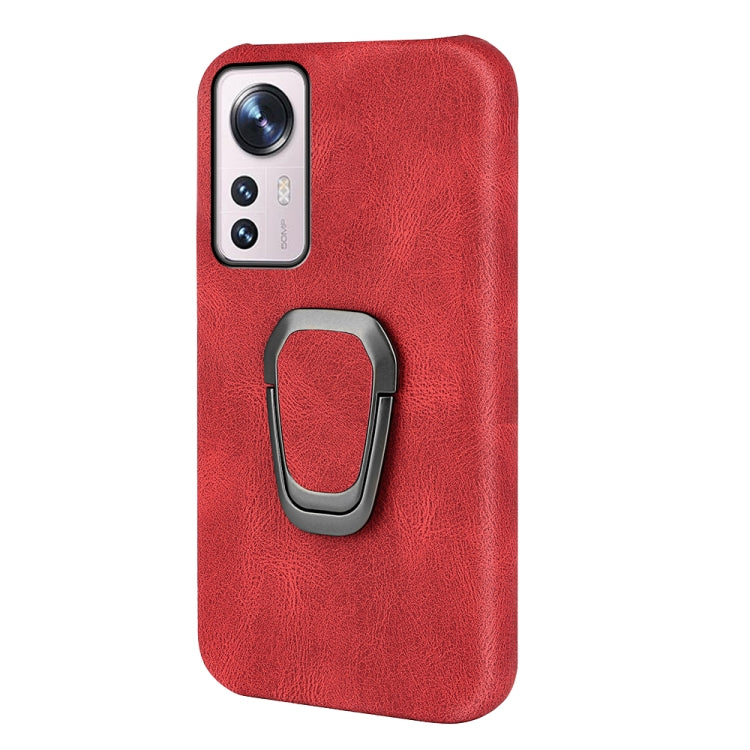 Ring Holder PU Phone Case For Xiaomi 12