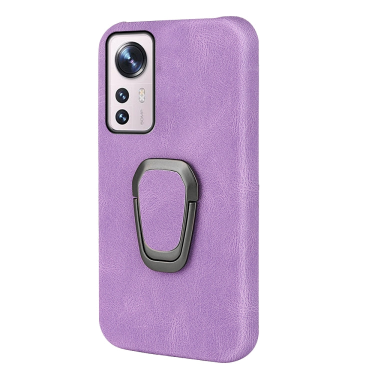 Ring Holder PU Phone Case For Xiaomi 12