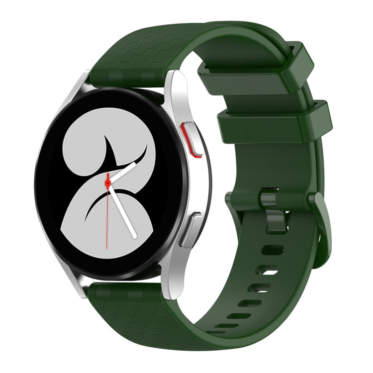 For Huawei Watch GT2 42mm 20mm Carbon Fiber Striped Silicone Watch Band