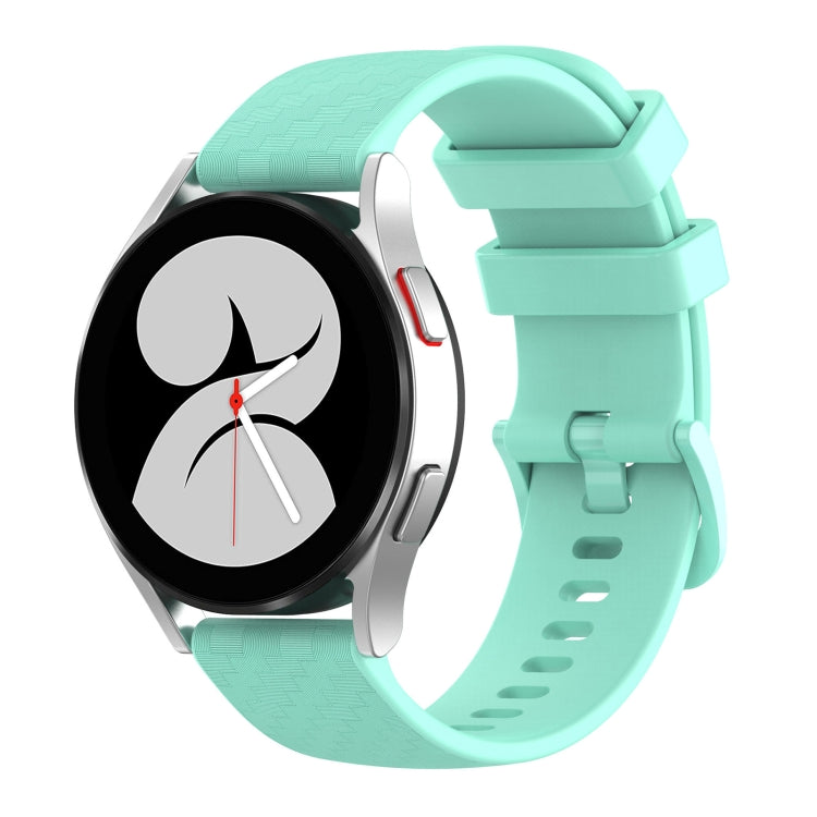 For Huawei Watch 2 20mm Carbon Fiber Striped Silicone Watch Band