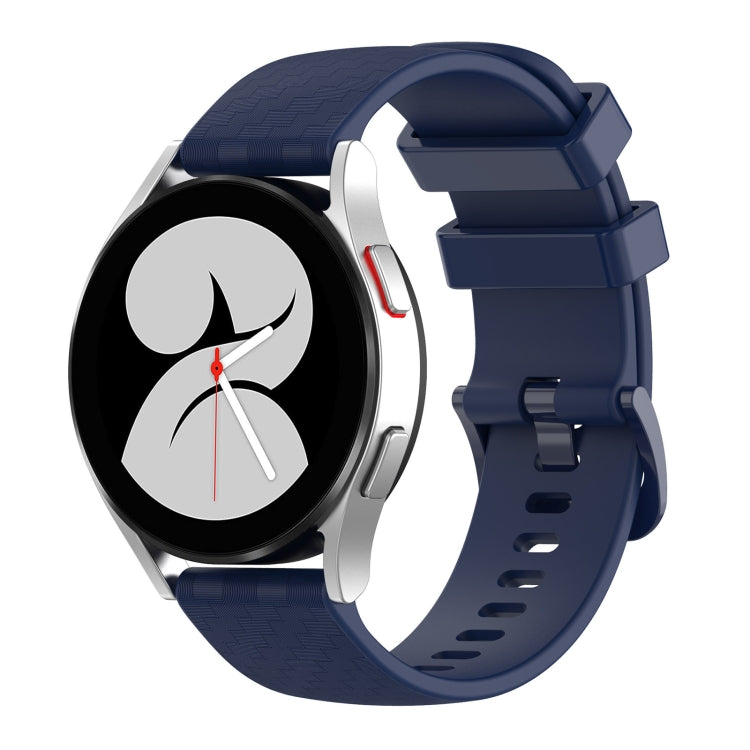 For Huawei Watch 2 20mm Carbon Fiber Striped Silicone Watch Band