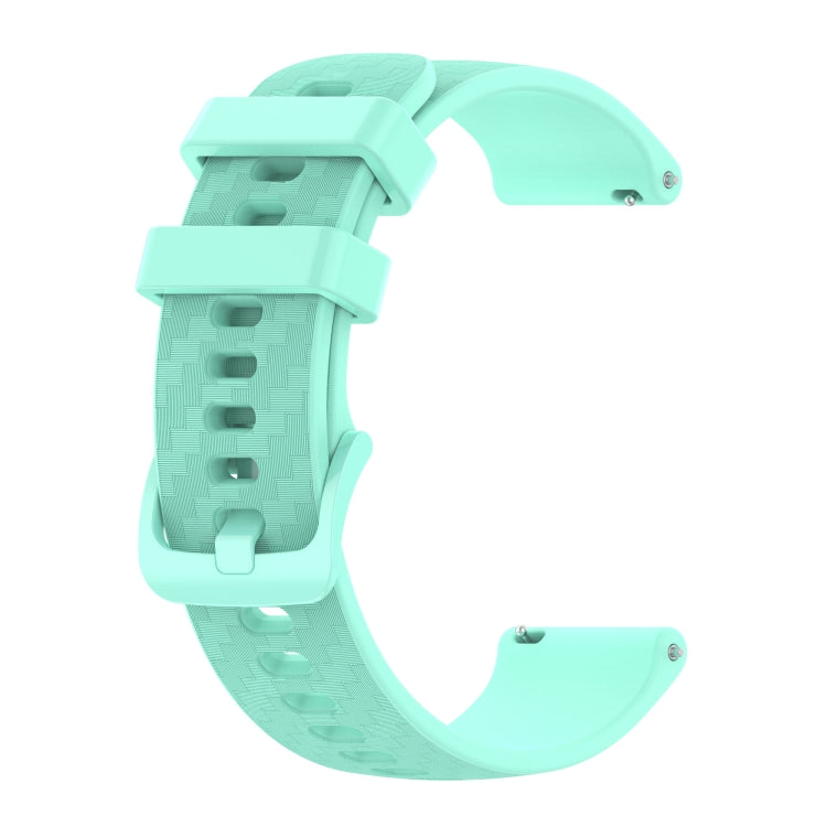 For Honor Watch ES 20mm Carbon Fiber Striped Silicone Watch Band