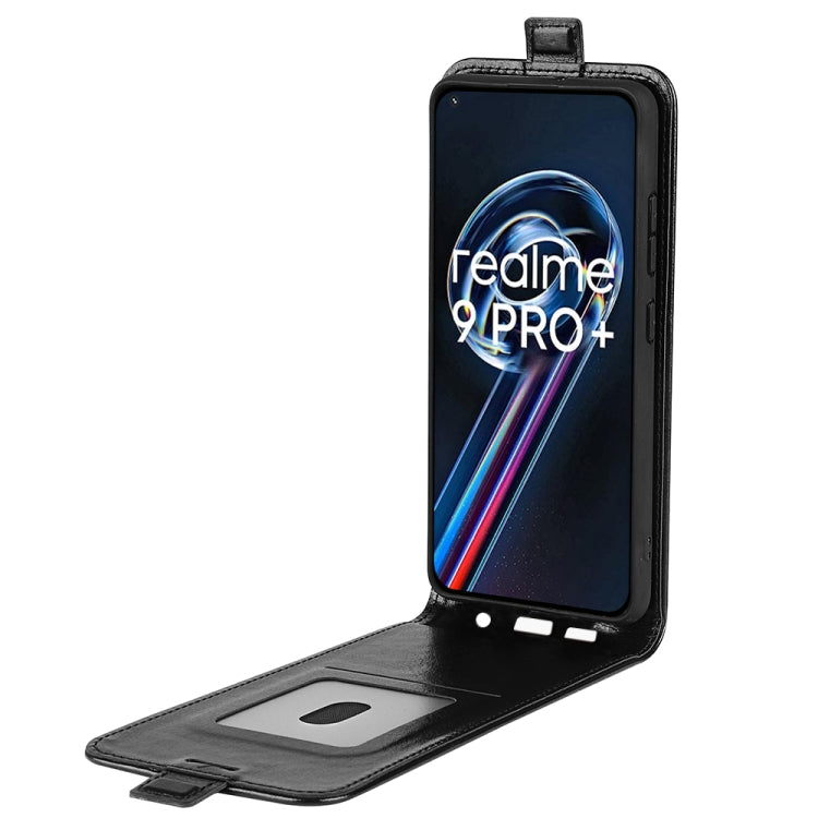 For OPPO Realme 9 Pro+ R64 Texture Vertical Flip Leather Phone Case