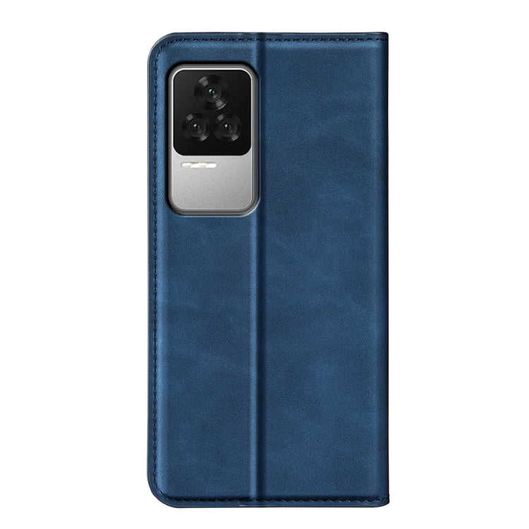 Fo  Xiaomi Redmi K50 Retro-skin Magnetic Suction Leather Phone Case