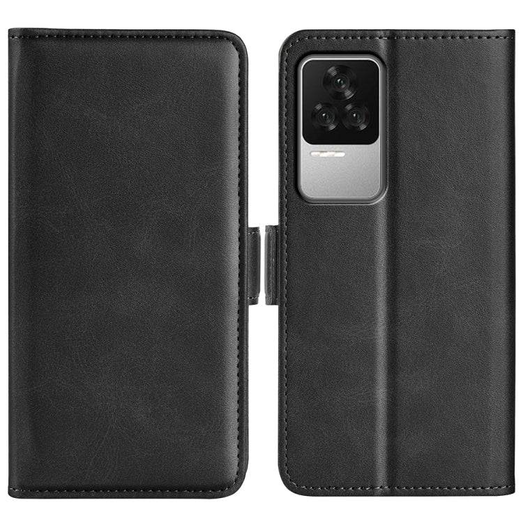 For Xiaomi Redmi K50 Dual-side Magnetic Buckle Leather Phone Case