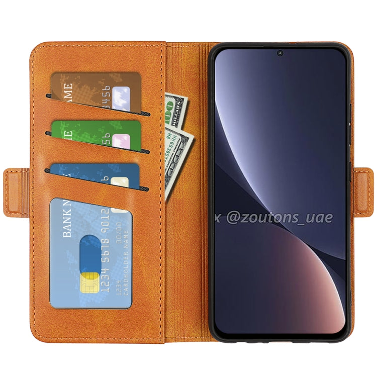 For Xiaomi Redmi K50 Dual-side Magnetic Buckle Leather Phone Case