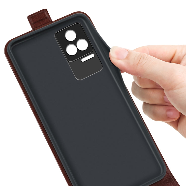For Xiaomi Redmi K50 Pro R64 Texture Vertical Flip Leather Phone Case