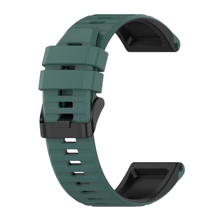 For Garmin Fenix 5S Plus 20mm Silicone Mixing Color Watch Band