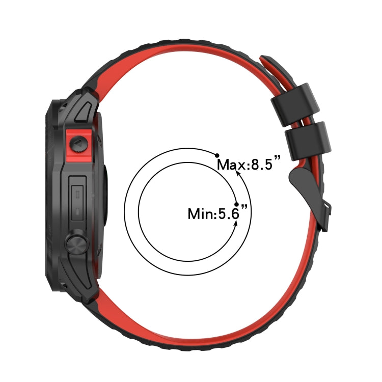 For Garmin Forerunner 945 22mm Silicone Mixing Color Watch Band