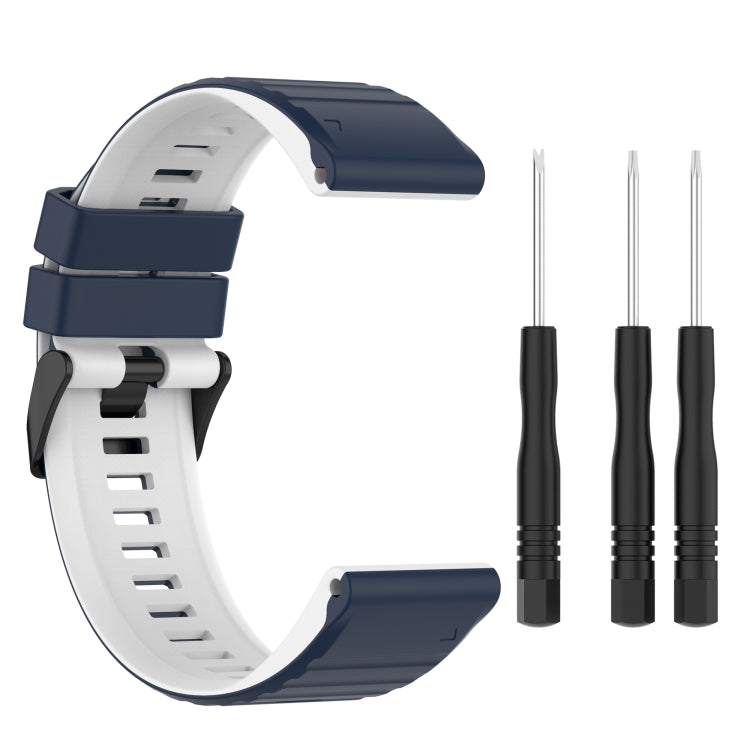 For Garmin Fenix 5x Plus 26mm Silicone Mixing Color Watch Band