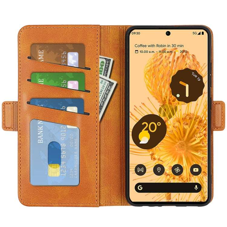 For Google Pixel 7 Dual-side Magnetic Buckle Leather Phone Case