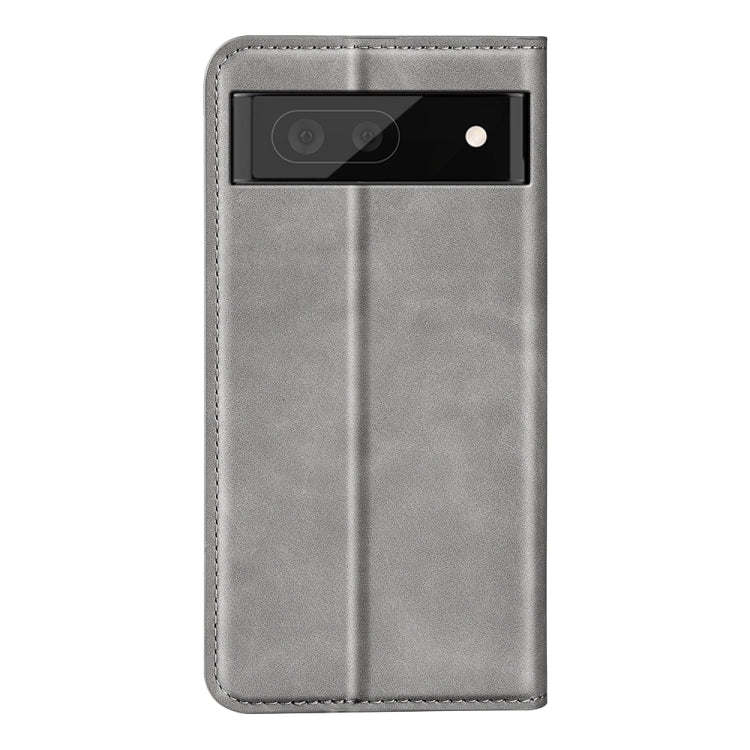 For Google Pixel 7 Retro-skin Magnetic Suction Leather Phone Case