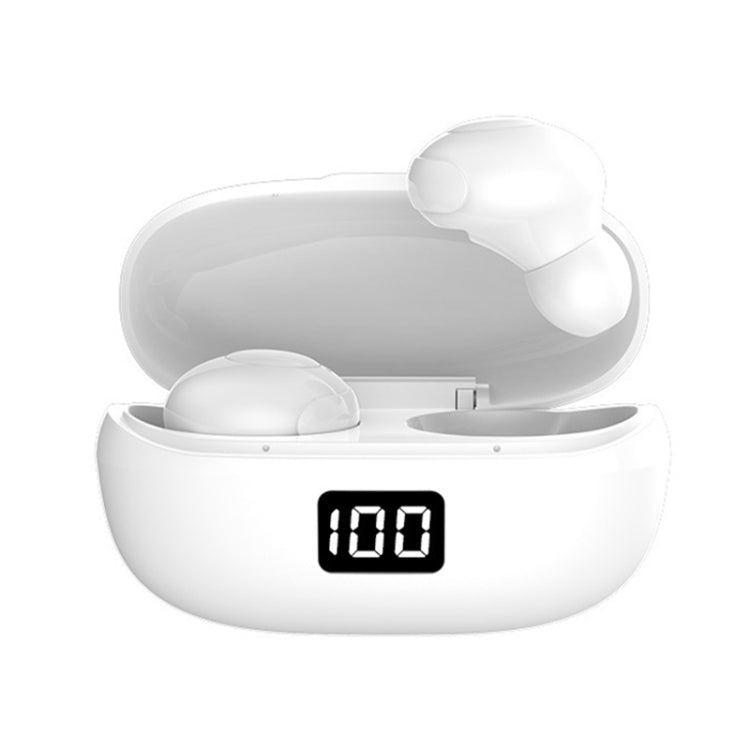 JSM-HKT6 Bluetooth 5.0 TWS Digital Display Mini In-ear Earphone with Call Noise-Cancelling