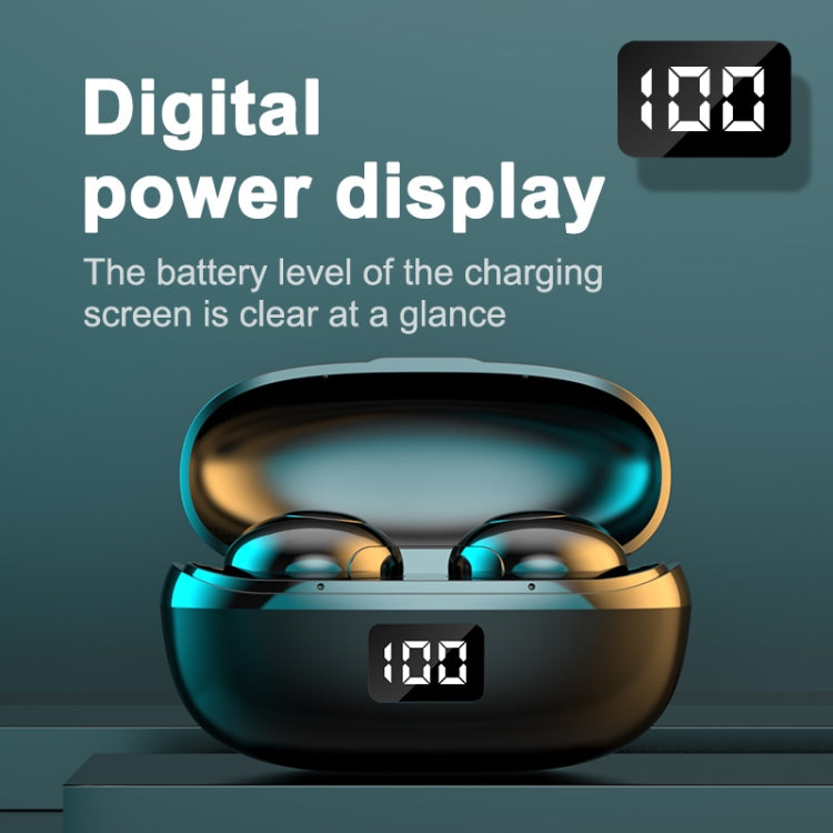 JSM-HKT6 Bluetooth 5.0 TWS Digital Display Mini In-ear Earphone with Call Noise-Cancelling