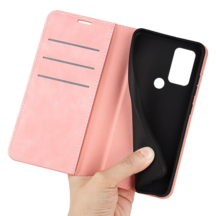 For TCL 30 SE/305/306 Retro-skin Magnetic Suction Leather Phone Case