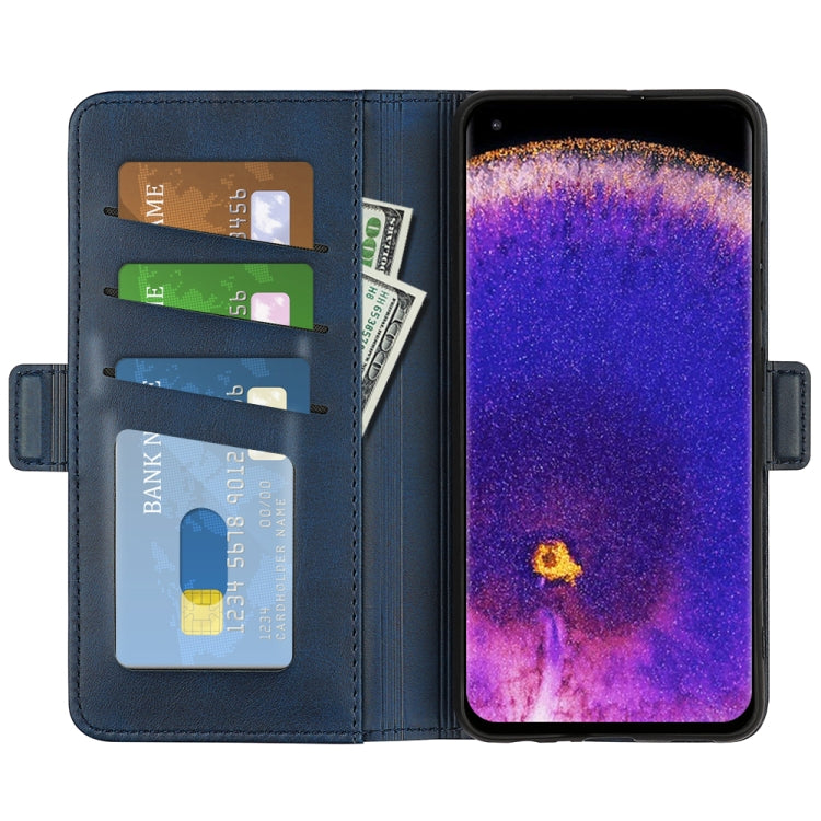 For OPPO Find X5 Pro Dual-side Magnetic Buckle Leather Phone Case