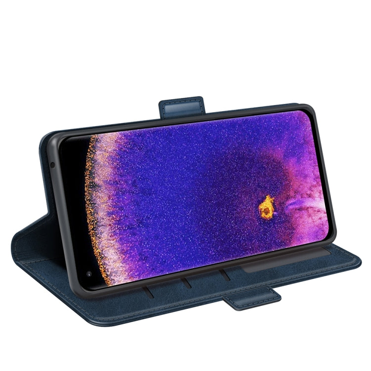 For OPPO Find X5 Pro Dual-side Magnetic Buckle Leather Phone Case