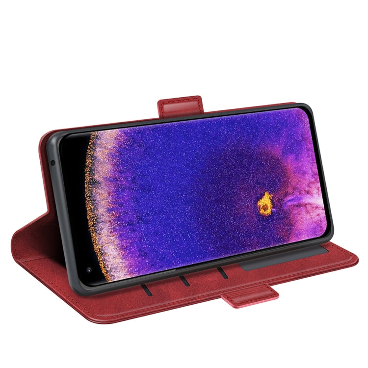 For OPPO Find X5 Pro Dual-side Magnetic Buckle Leather Phone Case