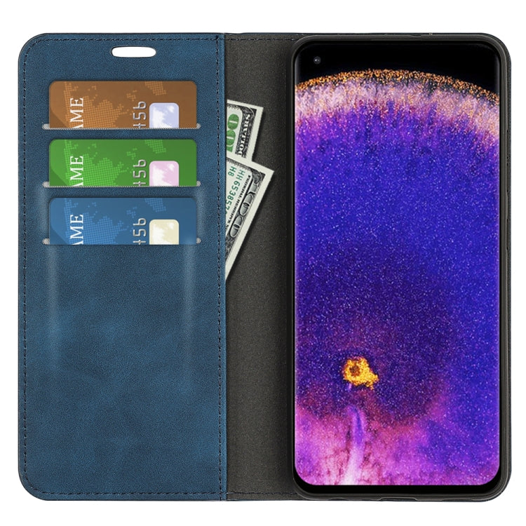 For OPPO Find X5 Pro Retro-skin Magnetic Suction Leather Phone Case