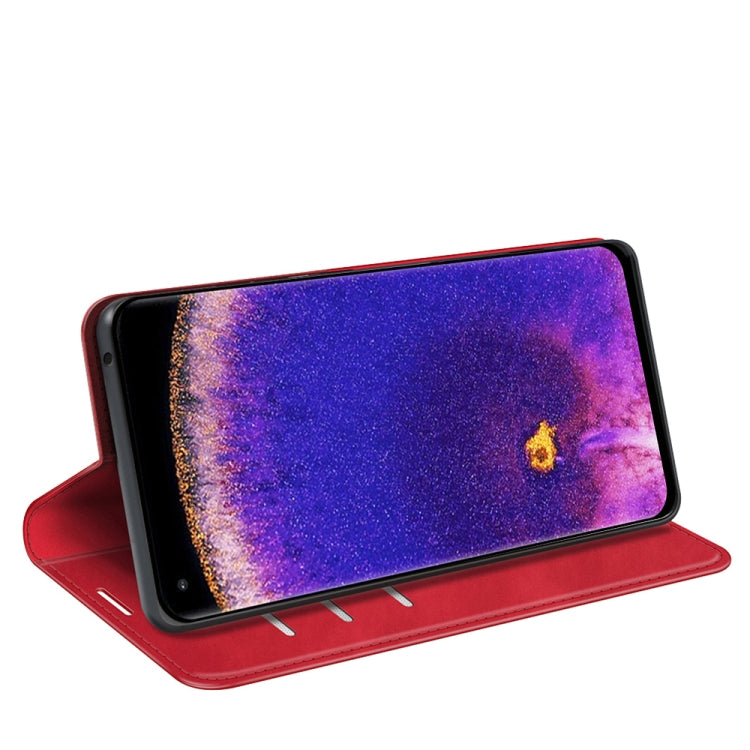 For OPPO Find X5 Pro Retro-skin Magnetic Suction Leather Phone Case