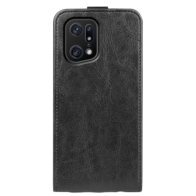 For OPPO Find X5 Pro R64 Texture Vertical Flip Leather Phone Case