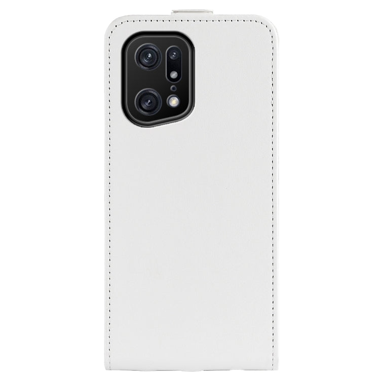 For OPPO Find X5 Pro R64 Texture Vertical Flip Leather Phone Case