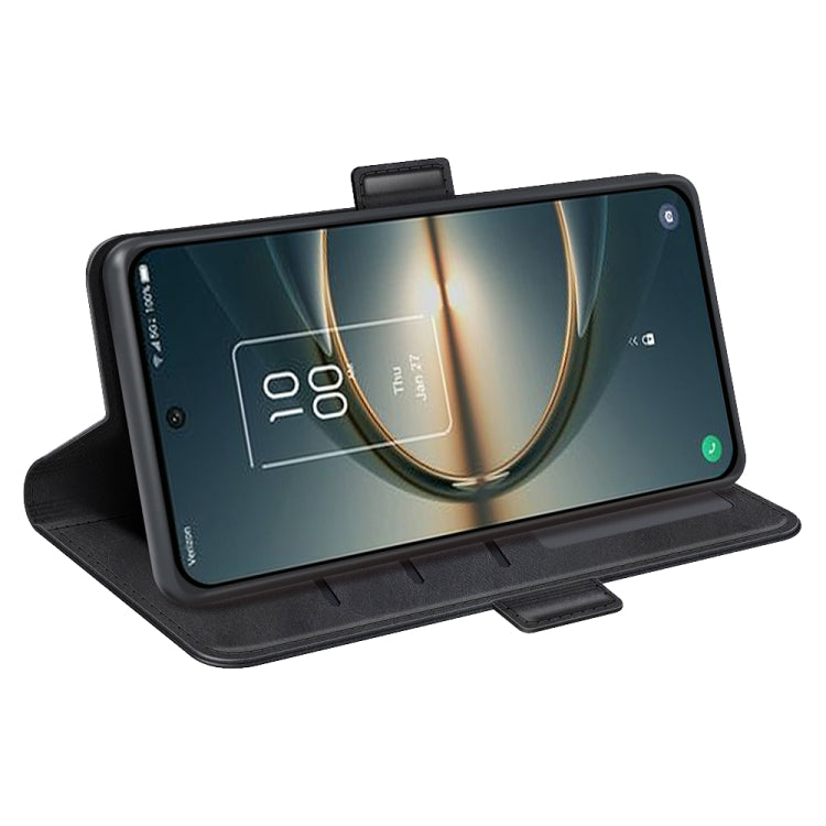 For TCL 30V 5G Dual-side Magnetic Buckle Leather Phone Case