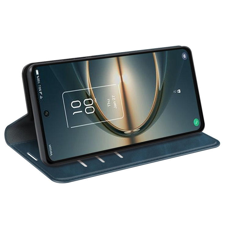 For TCL 30 V 5G Retro-skin  Magnetic Suction Leather Phone Case