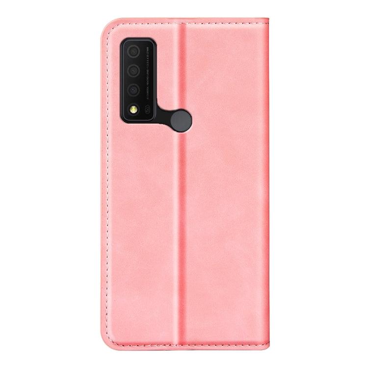 For TCL 30 V 5G Retro-skin  Magnetic Suction Leather Phone Case