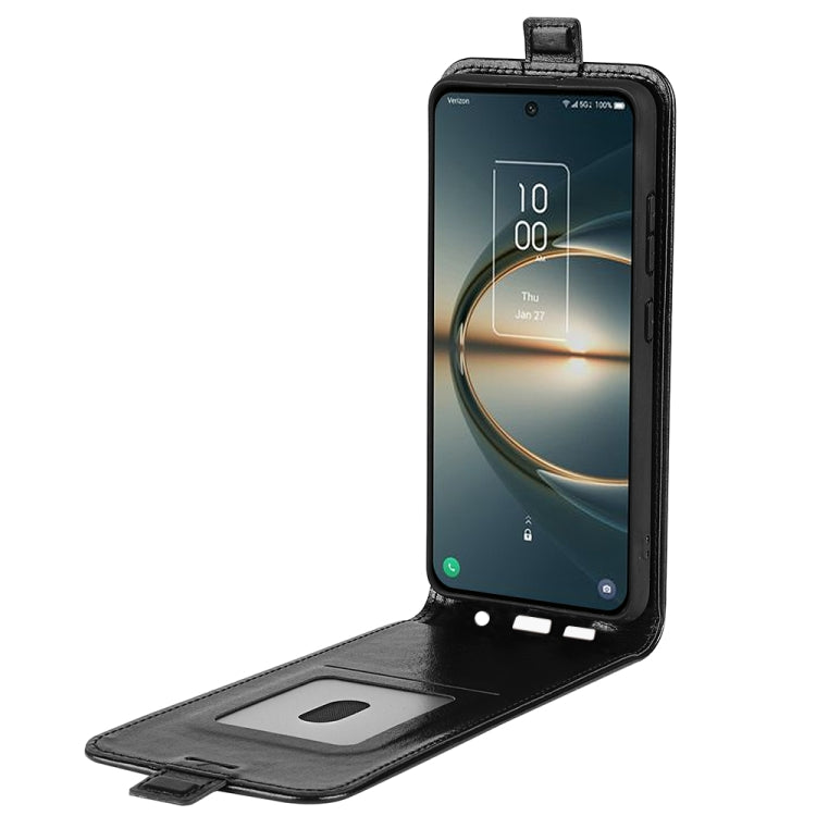 For TCL 30V 5G R64 Texture Single Vertical Flip Leather Phone Case