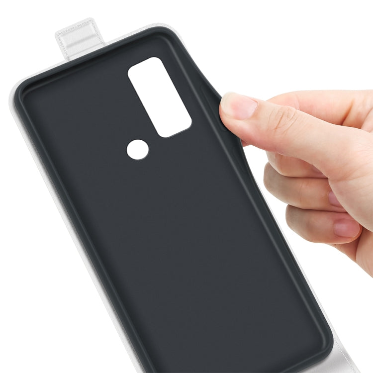 For TCL 30V 5G R64 Texture Single Vertical Flip Leather Phone Case