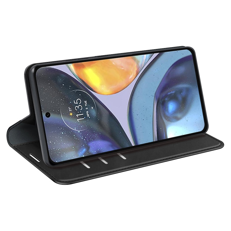 For Motorola Moto G22 4G Retro-skin Magnetic Suction Leather Phone Case