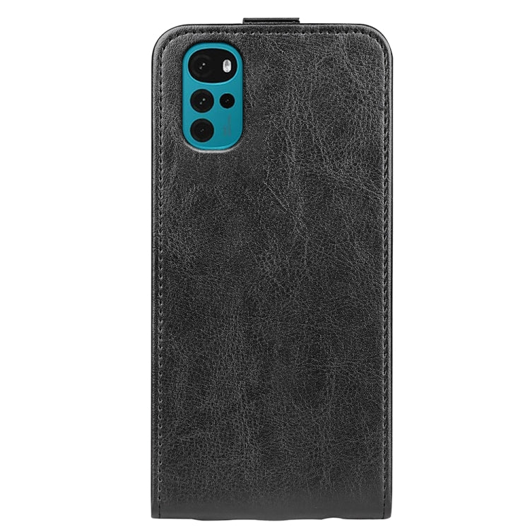 For Motorola Moto G22 4G R64 Texture Single Vertical Flip Leather Phone Case