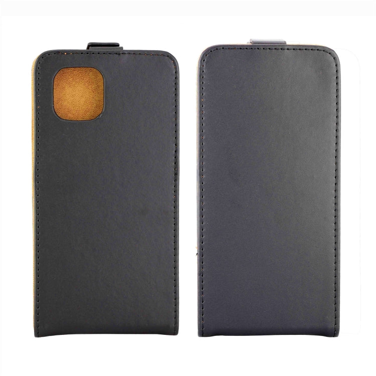For Samsung Galaxy A03 Core Vertical Flip Leather Phone Case with Card Slot(Black)