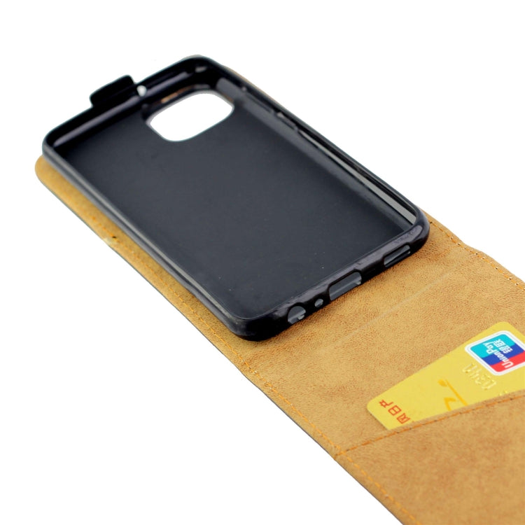 For Samsung Galaxy A03 Core Vertical Flip Leather Phone Case with Card Slot(Black)