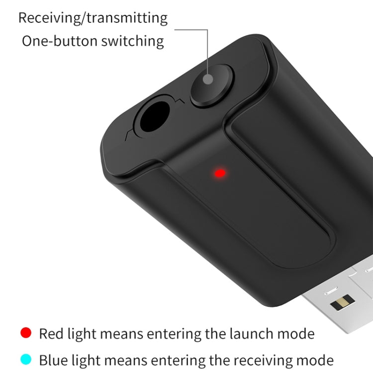 T10 Universal USB Bluetooth Transmitter Receiver 2-in-1 Bluetooth 5.0 TV Computer Wireless Audio Bluetooth Adapter