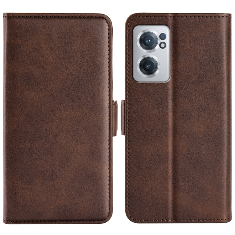 For OnePlus Nord CE 2 5G Dual-side Magnetic Buckle Leather Phone Case
