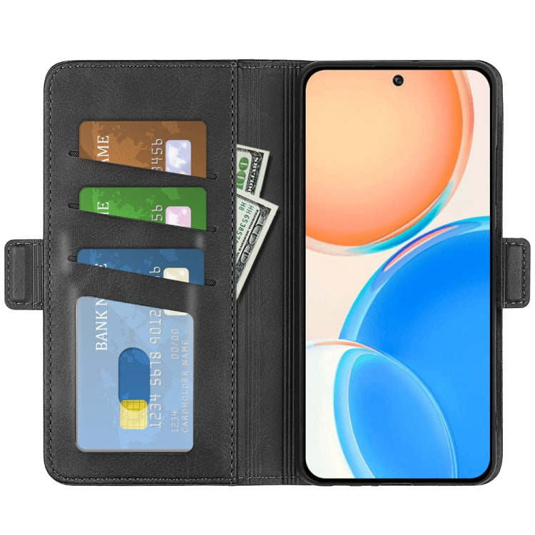 For Honor X8 Dual-side Magnetic Buckle Leather Phone Case