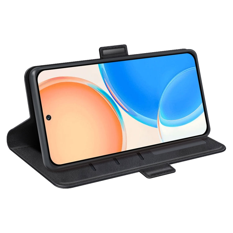 For Honor X8 Dual-side Magnetic Buckle Leather Phone Case