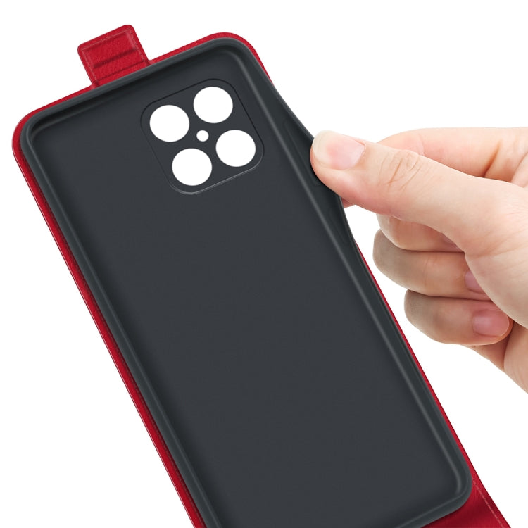 For Honor X8 R64 Texture Single Vertical Flip Leather Phone Case