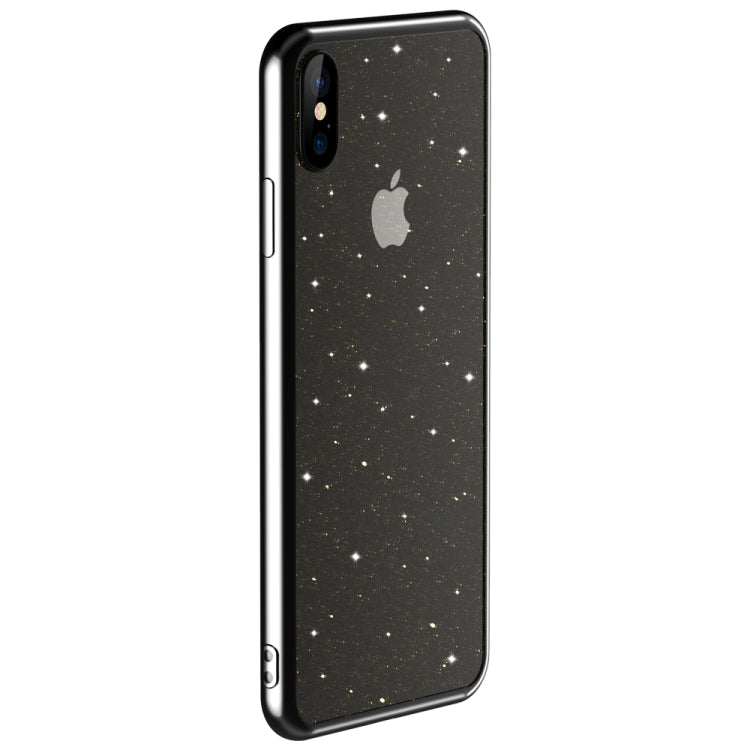 For iPhone XS Max SULADA Shine Series Drop-proof TPU+ Plating Powder Protective Case