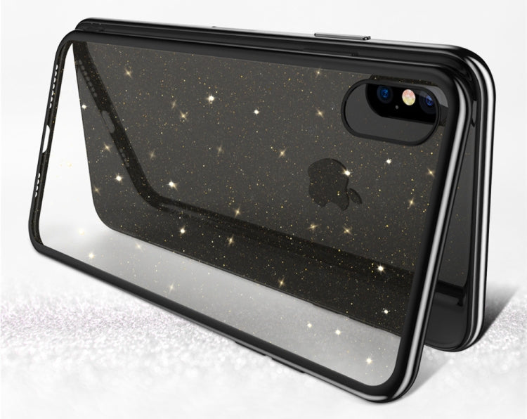 For iPhone XS Max SULADA Shine Series Drop-proof TPU+ Plating Powder Protective Case