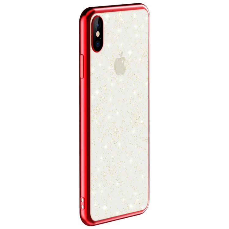 For iPhone XS Max SULADA Shine Series Drop-proof TPU+ Plating Powder Protective Case