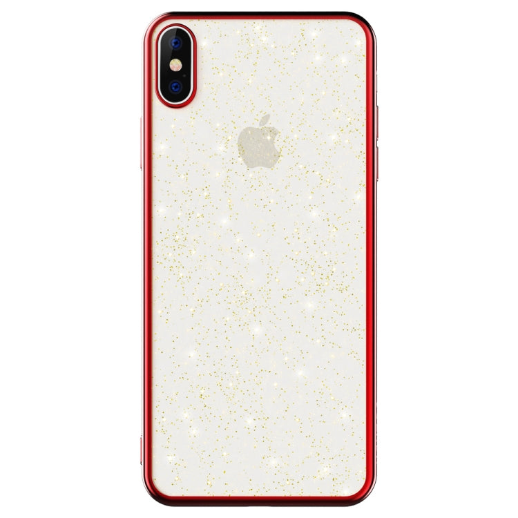 For iPhone XS Max SULADA Shine Series Drop-proof TPU+ Plating Powder Protective Case
