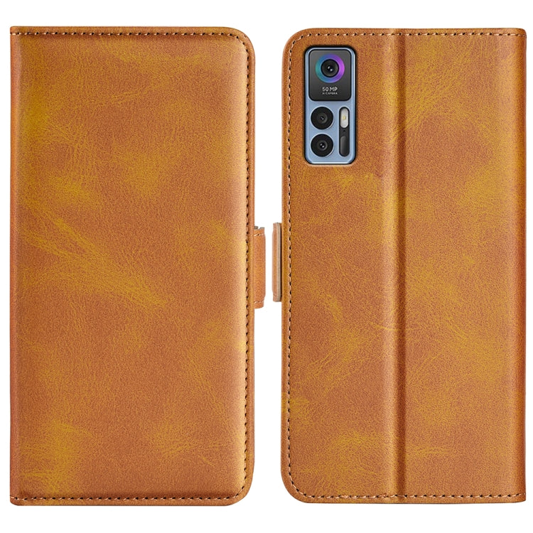 For TCL 30 5G/ 30+ Dual-side Magnetic Buckle Leather Phone Case