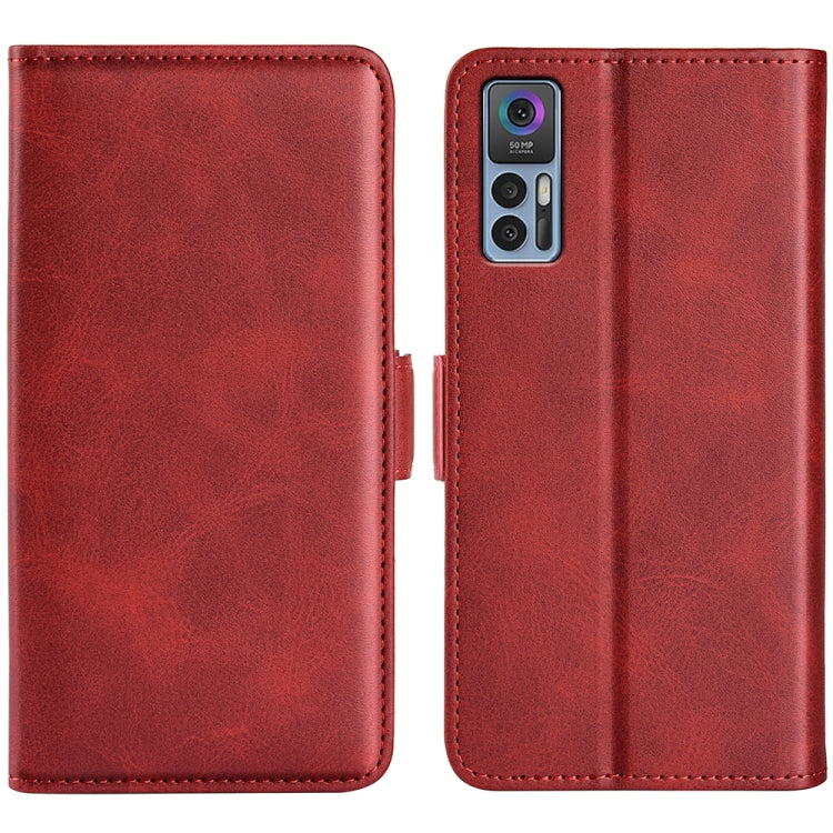 For TCL 30 5G/ 30+ Dual-side Magnetic Buckle Leather Phone Case