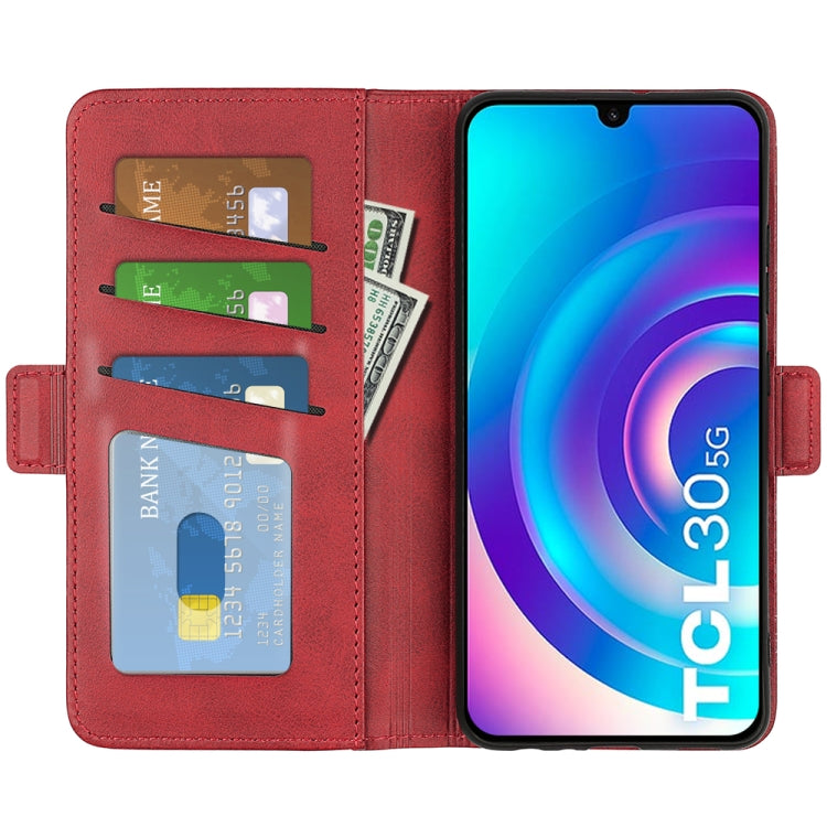 For TCL 30 5G/ 30+ Dual-side Magnetic Buckle Leather Phone Case