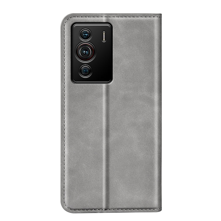 For ZTE Blade Z40 Pro Retro-skin Magnetic Suction Leather Phone Case
