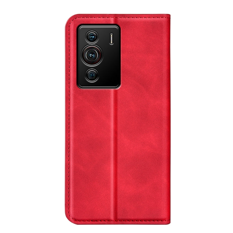 For ZTE Blade Z40 Pro Retro-skin Magnetic Suction Leather Phone Case