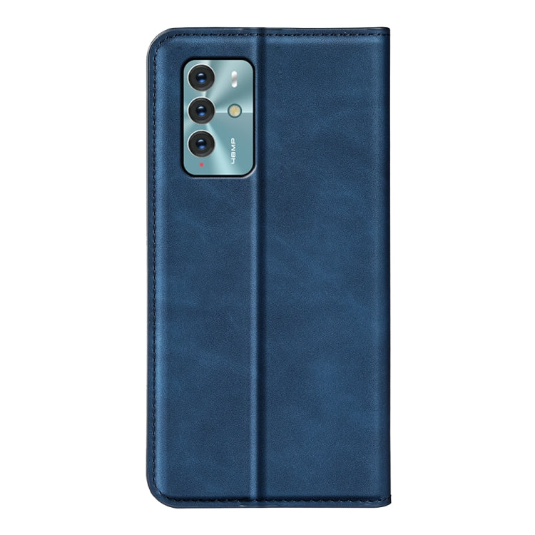 For ZTE Blade V40 Retro-skin Magnetic Suction Leather Phone Case